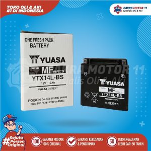 YUASA MOTOR YTX 14 L BS TAIWAN