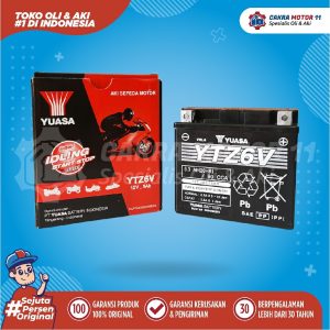 YUASA MOTOR YTZ 6 V LOKAL