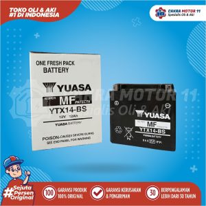 YUASA MOTOR YTX 14 BS TAIWAN