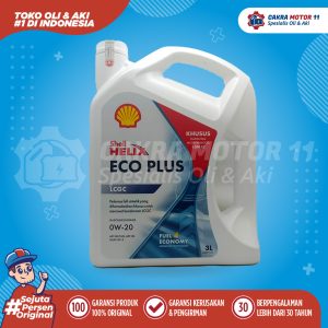 SHELL HELIX ECO PLUS 0W20 SN PLUS 3LT